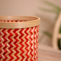 Корзинка плетёная, из бамбука 15х15х15 см