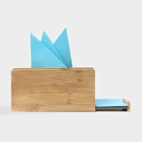 Салфетница Доляна «Комфорт», 17×11×9 см, бамбук Салфетница Доляна «Комфорт», 17×11×9 см, бамбук