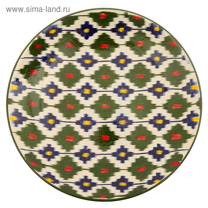 Ляган круглый Риштанская Керамика, 41см МИКС Ляган круглый Риштанская Керамика, 41см МИКС