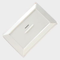 Блюдо для подачи фарфоровое Magistra &laquo;Церера&raquo;, 28&times;17,5 см, цвет зелёный