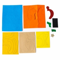 Аппликация из фетра на новый год &laquo;Веселая Змея&raquo;, новогодний набор для творчества