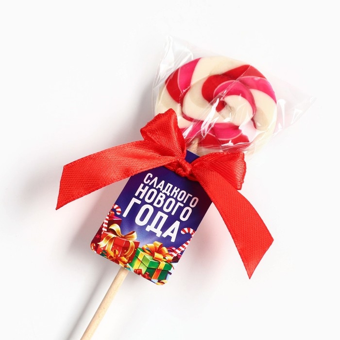 Новый год! Леденец на палочке, со вкусом клубники &laquo;Сладкого нового года&raquo;, 15 г
