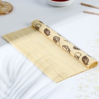 Циновка Макису для приготовления суши и роллов/коврик бамбуковый &laquo;Суши&raquo;, 22 х 24 см