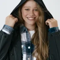 Дождевик детский RainDrop Kids, черный, 10 лет (рост 130-140)