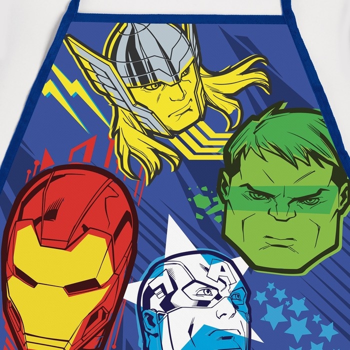 Фартук с нарукавниками детский &laquo;Команда Мстители&raquo;, 49х39 см