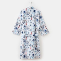 Халат мужской Этель "Капитан" рукав 3/4, размер 54-56, вафля 200г/м2, 100% хлопок