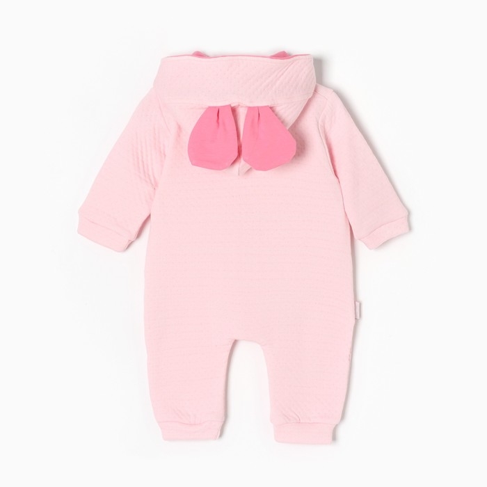 Комбинезон для девочки, цвет розовый, рост 74 см