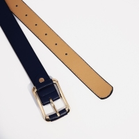 Ремень женский, ширина 3 см, винт, пряжка металл, цвет синий Ремень женский, ширина 3 см, винт, пряжка металл, цвет синий