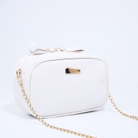 Сумка кросс-боди на молнии, цвет белый