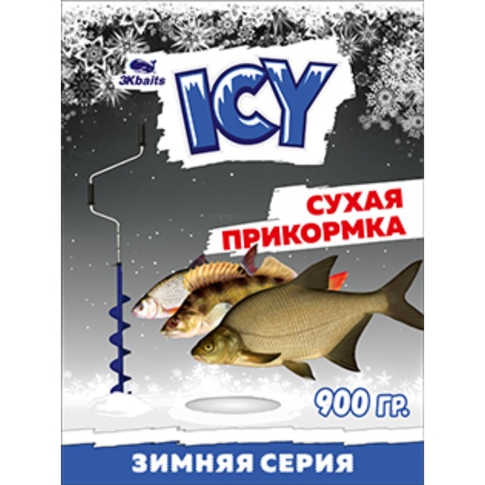 Прикормка зимняя ICY «Лещ», сухая, пакет, 900 г, цвет чёрный Прикормка зимняя ICY «Лещ», сухая, пакет, 900 г, цвет чёрный