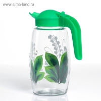 Набор для сока "Ландыш" художественная роспись, 6 стаканов 1250/200 мл, микс