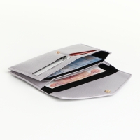 Кошелёк женский на кнопке, цвет серый