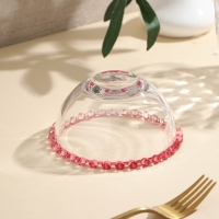 Миска стеклянная &laquo;Розе&raquo;, 300 мл, 13&times;6 см