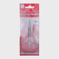 Ножницы маникюрные, для кутикулы, загнутые, узкие, 10 см, в блистере, цвет матовый серебристый, 62000/2 Ножницы маникюрные, для кутикулы, загнутые, узкие, 10 см, в блистере, цвет матовый серебристый, 62000/2