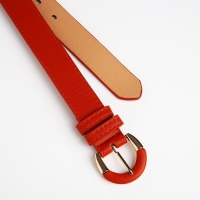 Ремень женский, ширина 3 см, винт, пряжка со вставкой, цвет рыжий Ремень женский, ширина 3 см, винт, пряжка со вставкой, цвет рыжий