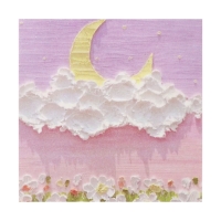 Блок для записей 80 х 80 мм, 80 листов Облака ЗD