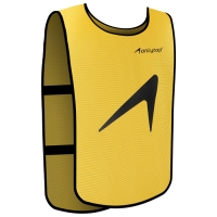 Манишка футбольная детская на резинке ONLYTOP, р. 36-40, цвет жёлтый Манишка футбольная детская на резинке ONLYTOP, р. 36-40, цвет жёлтый