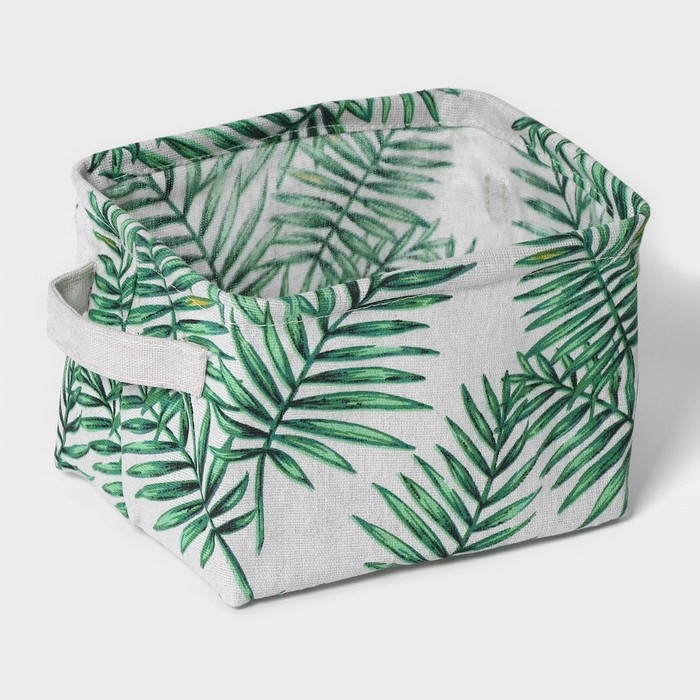 Корзина для хранения с ручками Доляна Доляна &laquo;Тропики&raquo;, 20&times;16&times;13 см