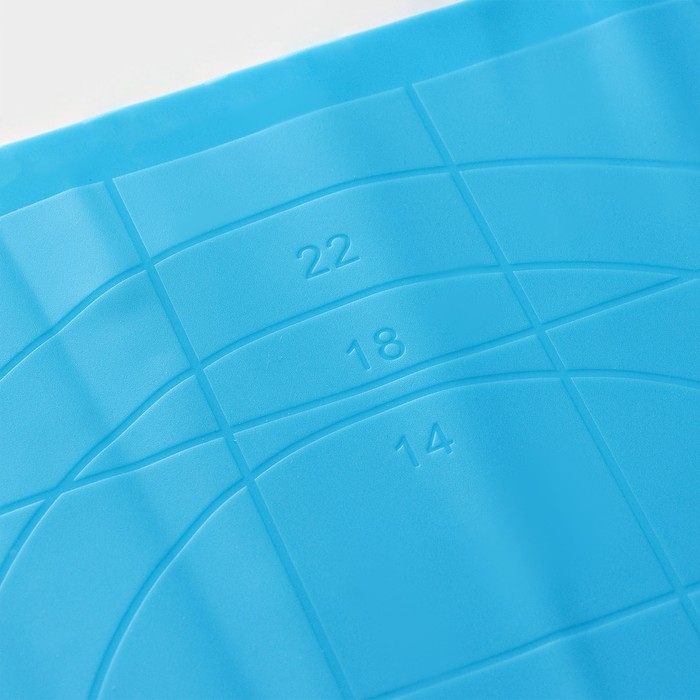 Коврик для выпечки с разметкой Доляна &laquo;Буссен&raquo;, силикон, 38&times;28 см, цвет МИКС