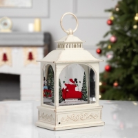 Фигура светодиодная &laquo;Новогодние приключения&raquo;, 21х13.3х8.1 см, музыка, батарейки ААх3 (не в комплекте), USB, свечение тёплое белое