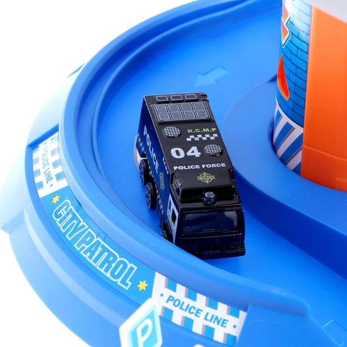 Парковка &laquo;Гонки по кругу&raquo;, 3 машинки в комплекте, свет и звук