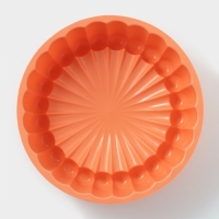 Форма для выпечки Доляна &laquo;Савоярди&raquo;, силикон, 20,5&times;6 см, цвет оранжевый