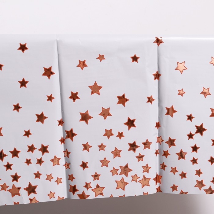 Скатерть &laquo;Звёзды&raquo; 137&times;183 см, цвет розовое золото