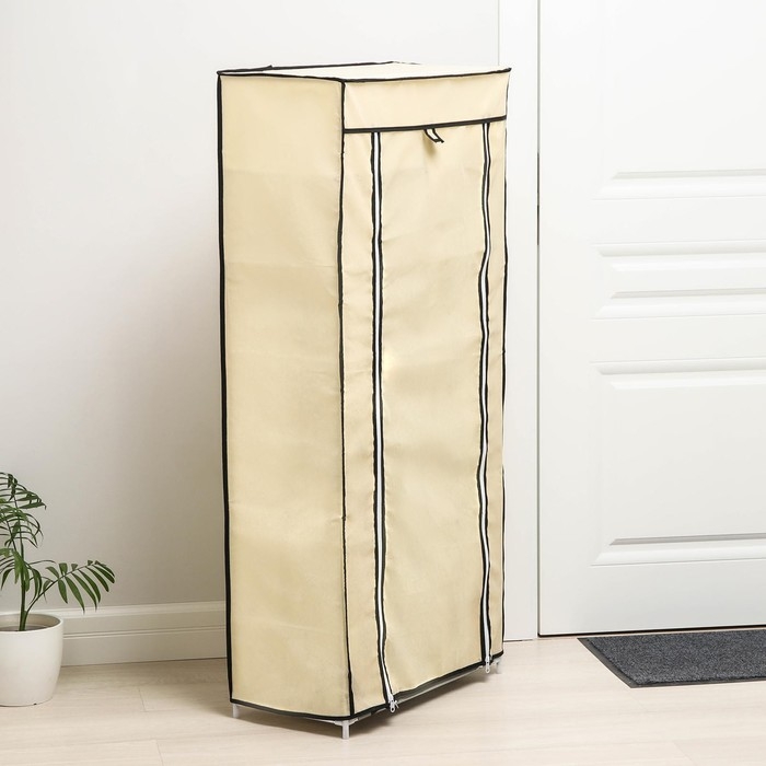 Обувница, 7 ярусов, 60&times;30&times;120 см, цвет бежевый