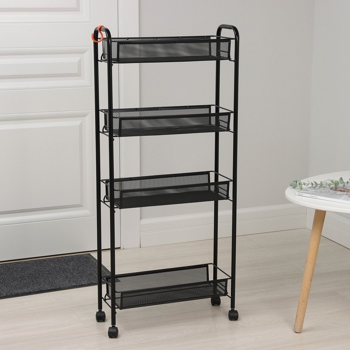 Этажерка &laquo;Ладья&raquo; , 44&times;17&times;98,5 см, цвет чёрный