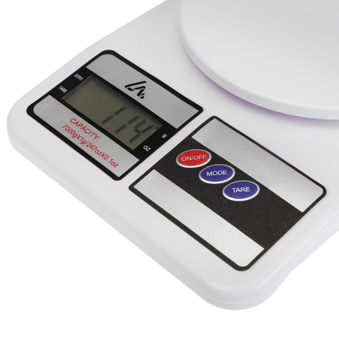 Весы кухонные Luazon LVK-704, электронные, до 7 кг, белые Весы кухонные Luazon LVK-704, электронные, до 7 кг, белые