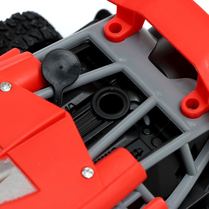 Машина радиоуправляемая &laquo;Гоночная&raquo;, работает от батареек, открываются двери, световые эффекты, цвет МИКС