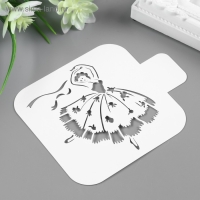 Трафарет пластик "Танец" 9х9 см Трафарет пластик "Танец" 9х9 см