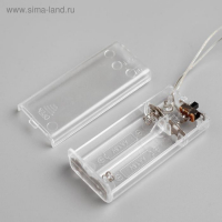 Светодиодная фигура &laquo;Ёлочка&raquo; 7 &times; 21 &times; 7 см, акрил, 20 LED, батарейки ААх2 (не в комплекте), свечение мульти (RGB)