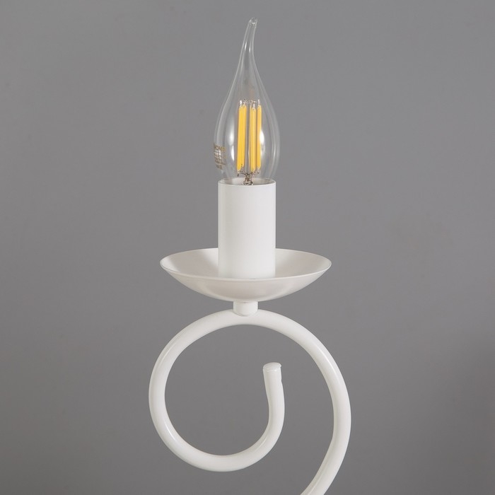 Настольная лампа "Лале" 2х15Вт Е14 белый RISALUX