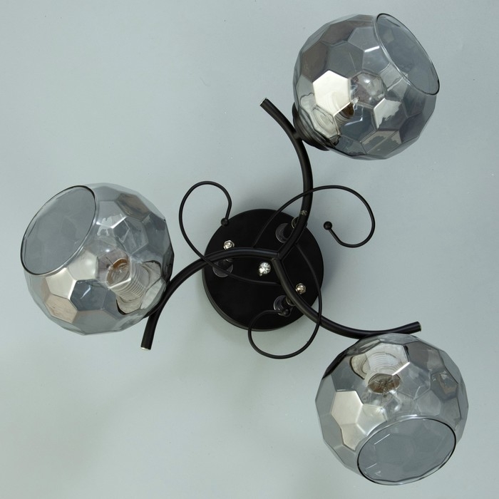 Люстра Люстра "Саманта" 3хЕ27 40Вт черный 40х40х23 см BayerLux