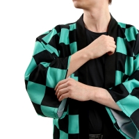 Карнавальное хаори &laquo;Демонический клинок&raquo;, р. 48-50 (XL), цвет зелёный