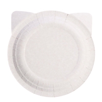 Набор бумажных тарелок &laquo;Кошки с ушками&raquo;, в т/у плёнке, 6 шт., 18 см