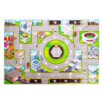 Игровой набор «Крутые гонки», 3 инерционные машинки и коврик-дорога Игровой набор «Крутые гонки», 3 инерционные машинки и коврик-дорога