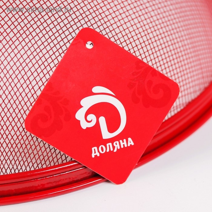 Сито с крышкой для хранения продуктов Доляна &laquo;Вкус&raquo;, d=25 см, цвет МИКС