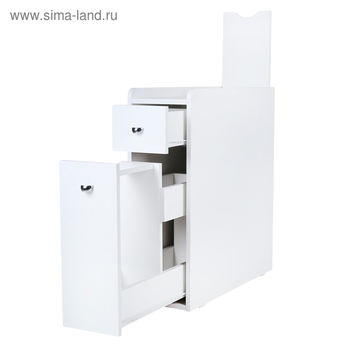 Тумба напольная для ванной комнаты "Вега 2302", 23 х 66 х 70 см