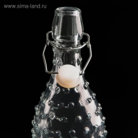 Бутылка стеклянная для соусов и масла с бугельным замком &laquo;Ризотто&raquo;, 1 л, 8&times;8&times;30 см