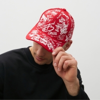 Кепка мужская MINAKU с надписями, цвет красный, р-р 58 Кепка мужская MINAKU с надписями, цвет красный, р-р 58