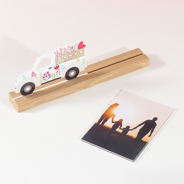 Фоторамка дерево, акрил 10х15 см Фоторамка дерево, акрил 10х15 см "Грузовичок" 4х27,3х14 см