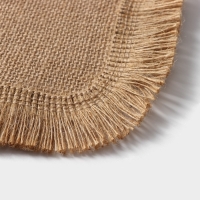 Салфетка сервировочная на стол Доляна &laquo;Любовь&raquo;, 40&times;30 см, цвет бежевый