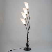 Торшер "Ариадна" 4хЕ27 15Вт чёрно-белый h.170 см