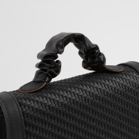 Ручка для сумки, пришивная, 18 × 3,5 см, цвет чёрный Ручка для сумки, пришивная, 18 × 3,5 см, цвет чёрный