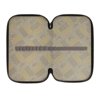 Пенал 2 секции, 125 х 205 х 40 мм, 81П26/2 Calligrata "Тачка" (объемный 3D-рисунок с эффектом металлика)