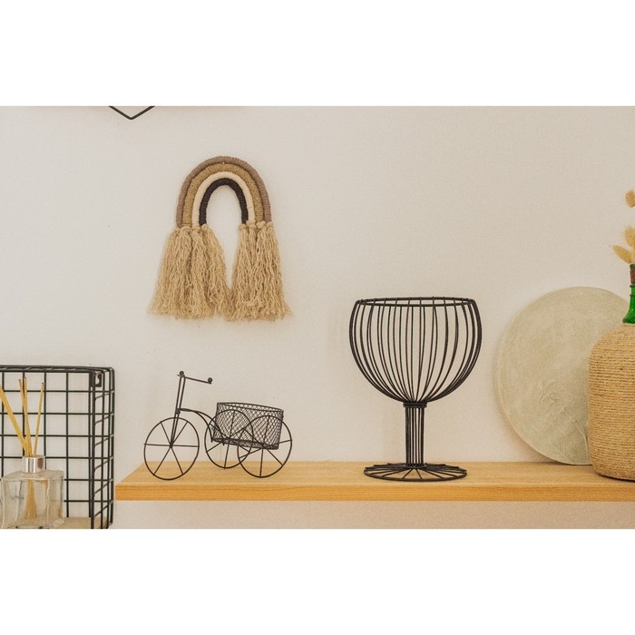 Корзина для мелочей Доляна, 13&times;29&times;11,5 см, цвет чёрный