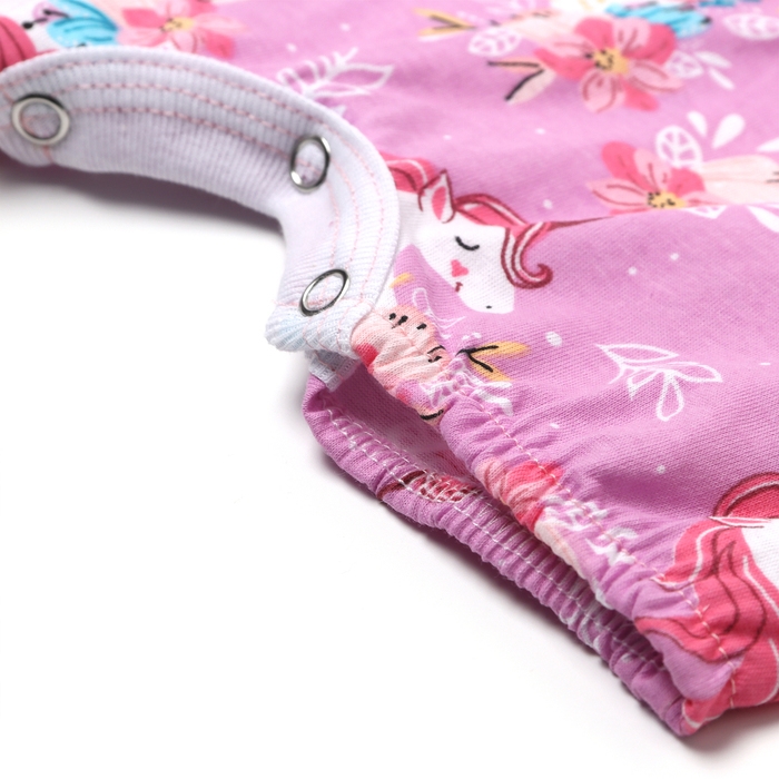 Песочник детский "Алеша", цвет розовый/единорог, рост 68