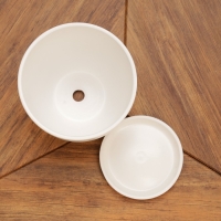 Горшок цветочный "Колор гейм" белый 2,9л Горшок цветочный "Колор гейм" белый 2,9л